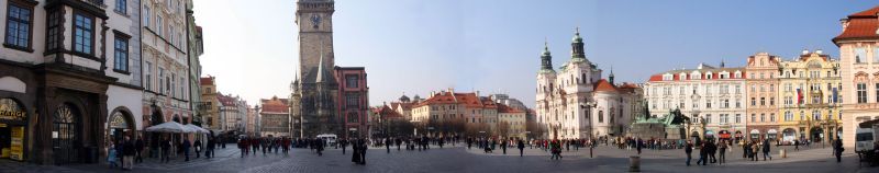 Панорама старой площади Праги
